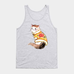 Elegant flower cat Tank Top